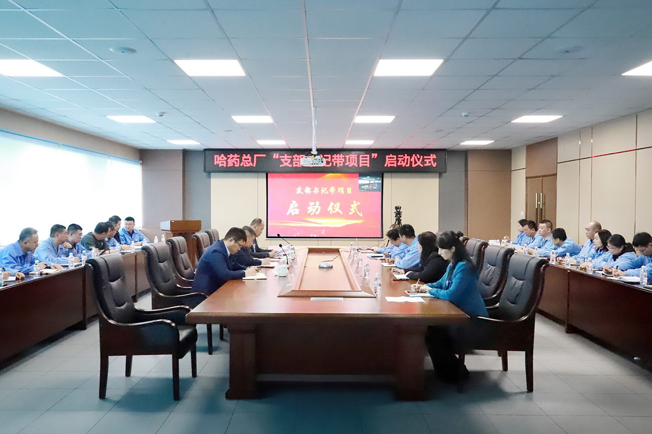 黨建領(lǐng)航“加速度” 打造發(fā)展“強(qiáng)引擎”——哈藥總廠黨委召開“支部書記帶項(xiàng)目”啟動儀式